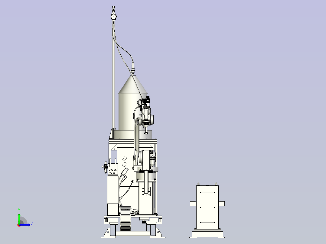 机器人焊接工作站左视图