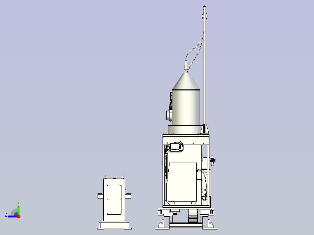 机器人焊接工作站右视图