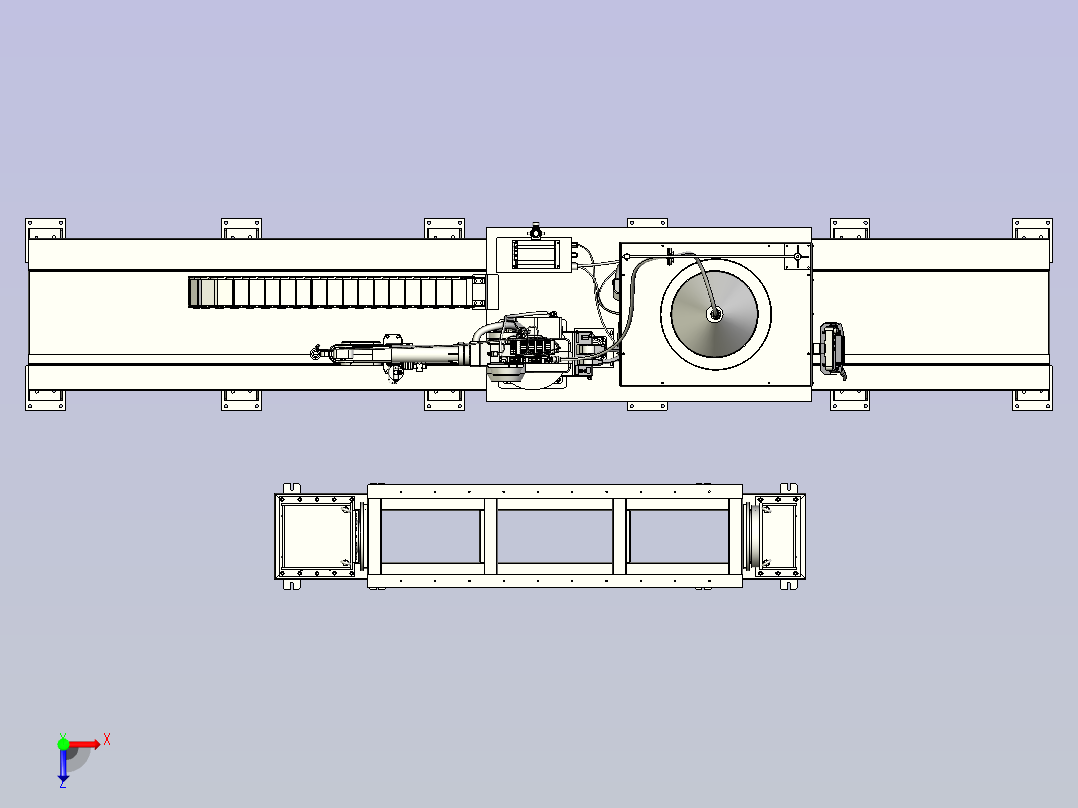 机器人焊接工作站俯视图