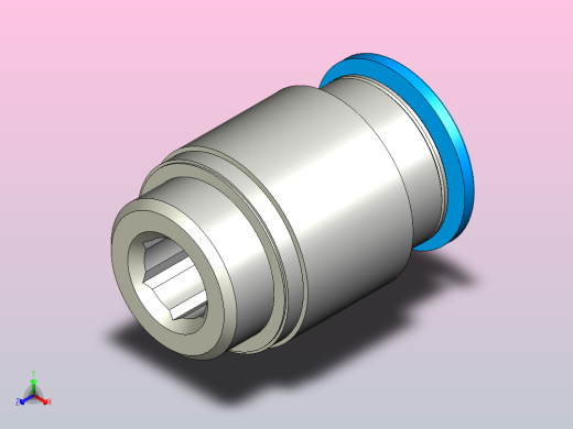 快插接头QS-G3_8-12-I正等轴测缩略图