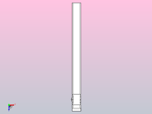滚珠丝杠直线轴带导轨全封闭TPA-HCR-105D-1610C-L1050-MP-Y-P40-N3俯视缩略图