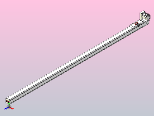 伺服电机集成皮带传动直线执行器TPA-OCB-100-192-L3050-RU-P75-N3正等轴测缩略图