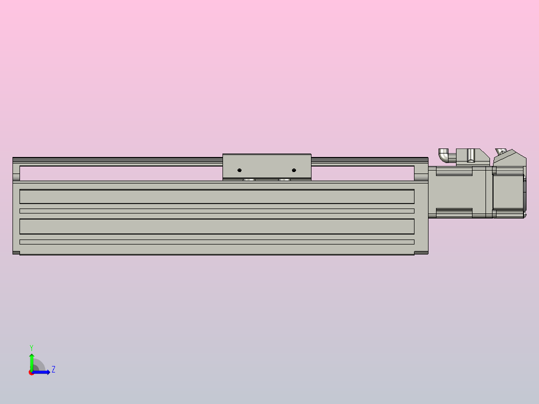 日规模组半封闭丝杆TPA-HNR-65S-1610C-L100-M-C-P10-N3左视图