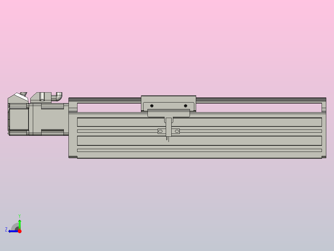 日规模组半封闭丝杆TPA-HNR-65S-1610C-L100-M-C-P10-N3右视图