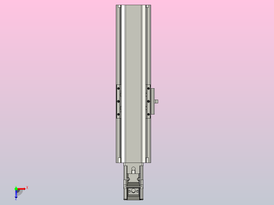 日规模组半封闭丝杆TPA-HNR-65S-1610C-L100-M-C-P10-N3俯视图