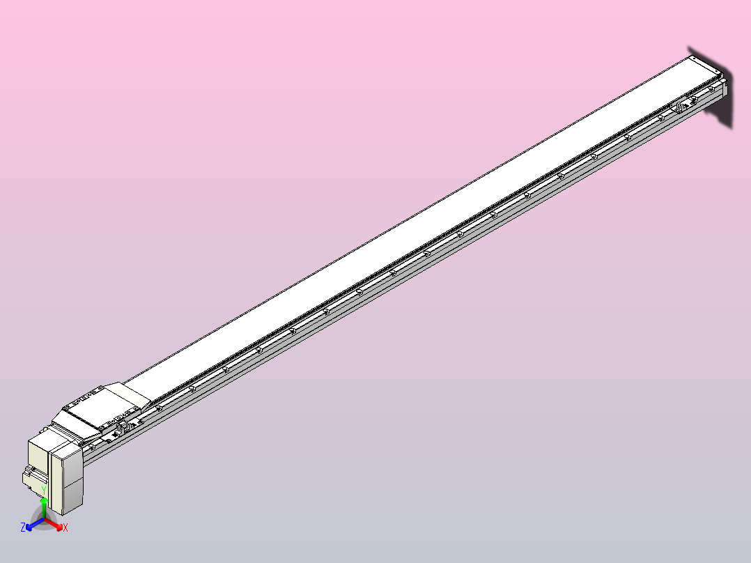 机器人皮带驱动直线轴TPA-GCB-120-P70-L1650-RP-M20-N3主视图