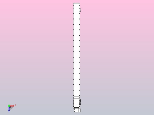 机器人皮带驱动直线轴TPA-GCB-120-P70-L1650-RP-M20-N3俯视缩略图