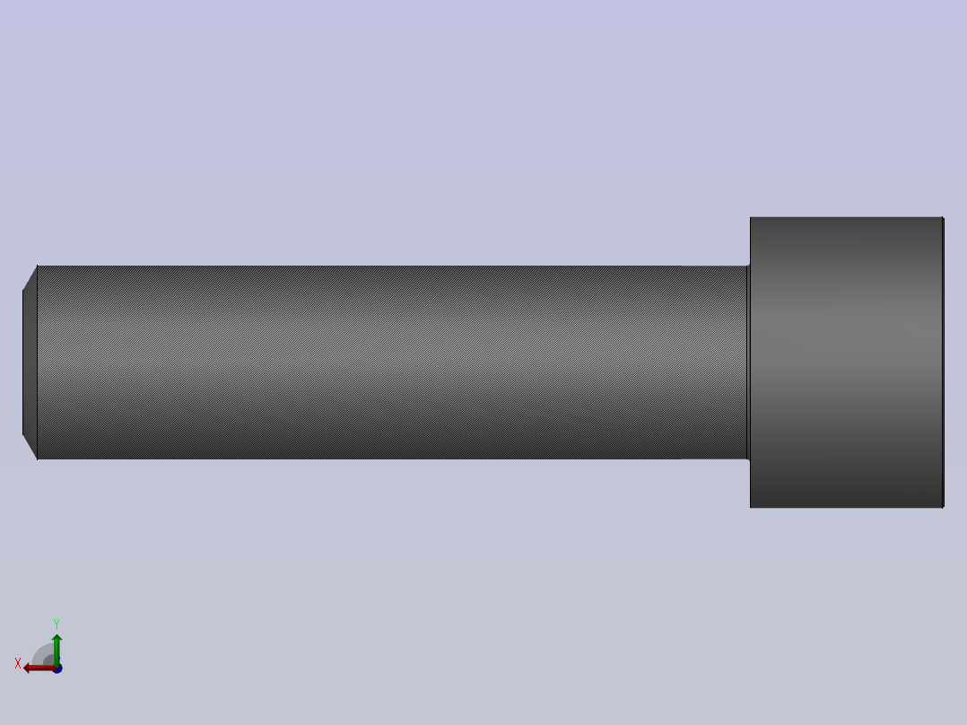1GB／T70．1-2000内六角圆柱头螺钉M12×45后视图