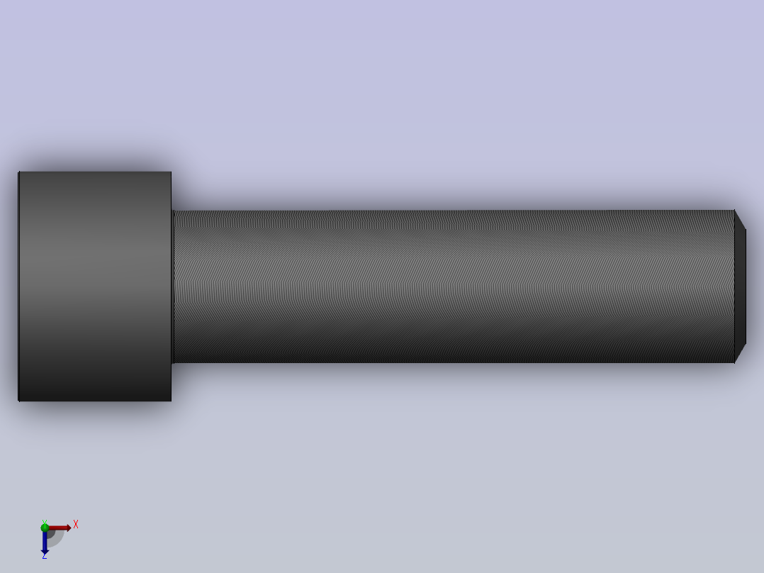 1GB／T70．1-2000内六角圆柱头螺钉M12×45俯视图