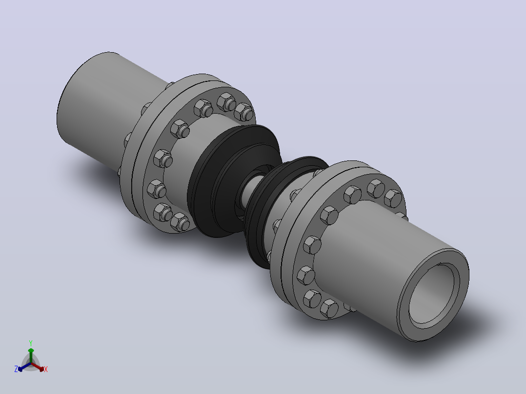 QWLZ6联轴器[QWLZ6联轴器100X212X754 JB╱T 6140-92]主视图
