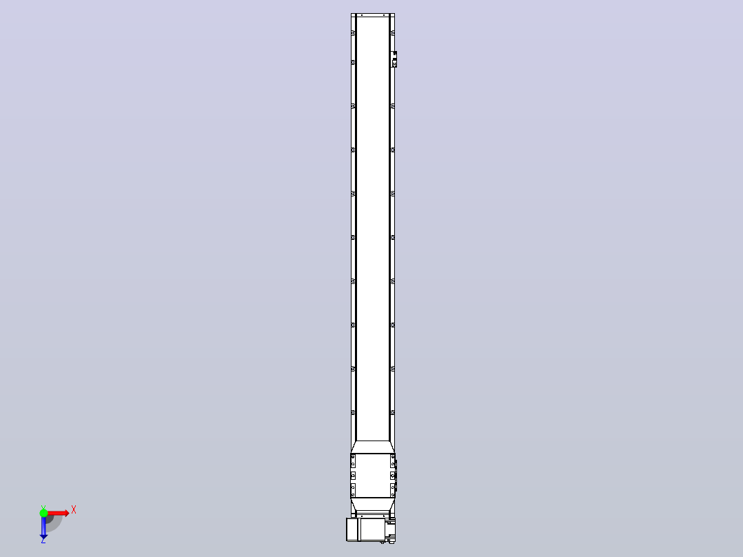 机器人皮带驱动直线轴TPA-GCB-150-P80-L1400-LP-M75-N3俯视图