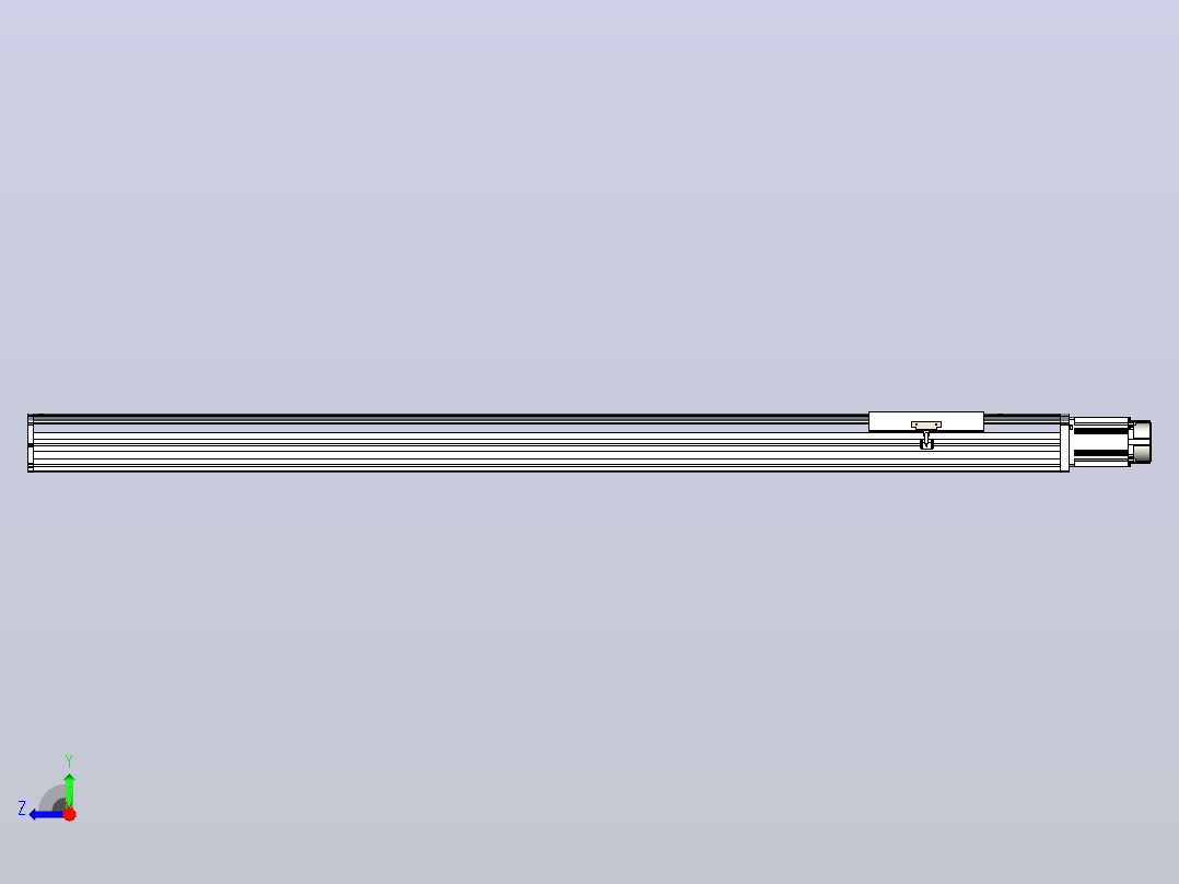 日规模组半封闭丝杆TPA-HNR-220D-3210C-L1600-M-C-P1K-N3右视图
