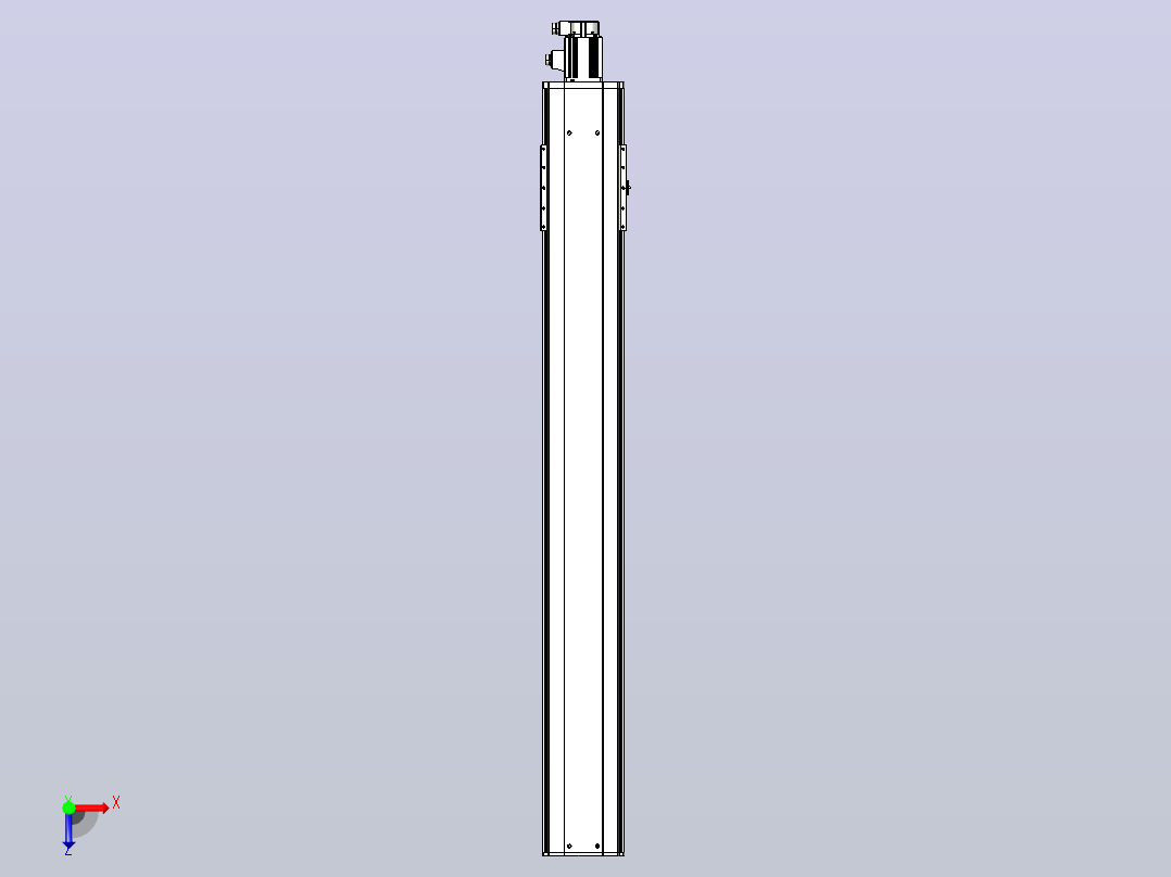 日规模组半封闭丝杆TPA-HNR-220D-3210C-L1600-M-C-P1K-N3俯视图