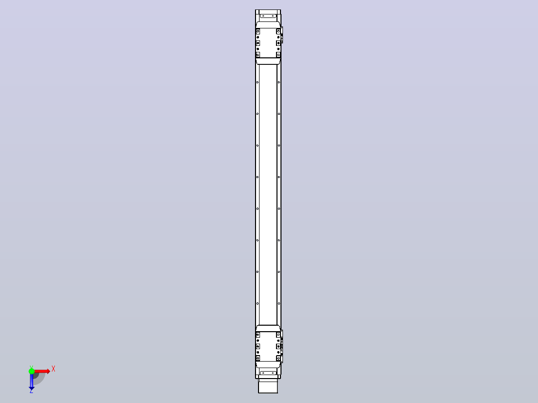 滚珠丝杠线性轴TPA-GCRS-80-1610C-L375-MP-M20-N3俯视图