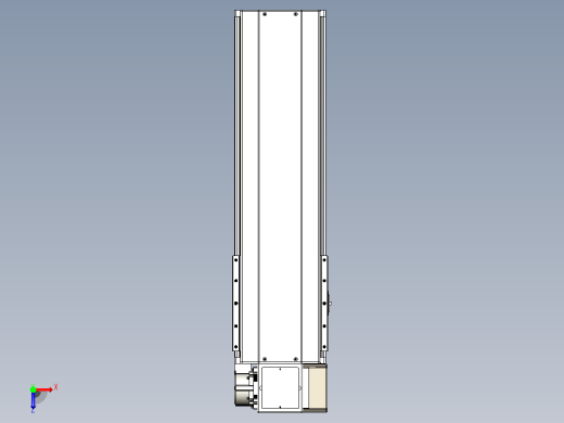 皮带直线轴半封闭可选导轨TPA-HNB-220D-176-L450-RP-Y-P1K-N3俯视缩略图