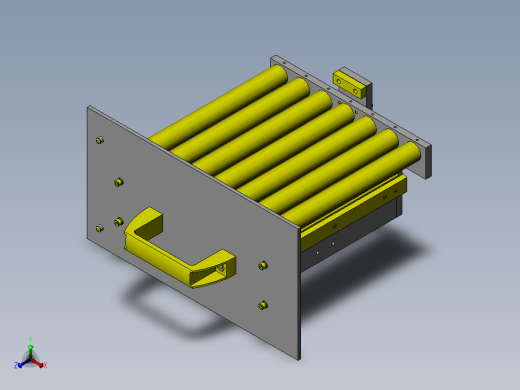 传送线抽取机构正等轴测缩略图