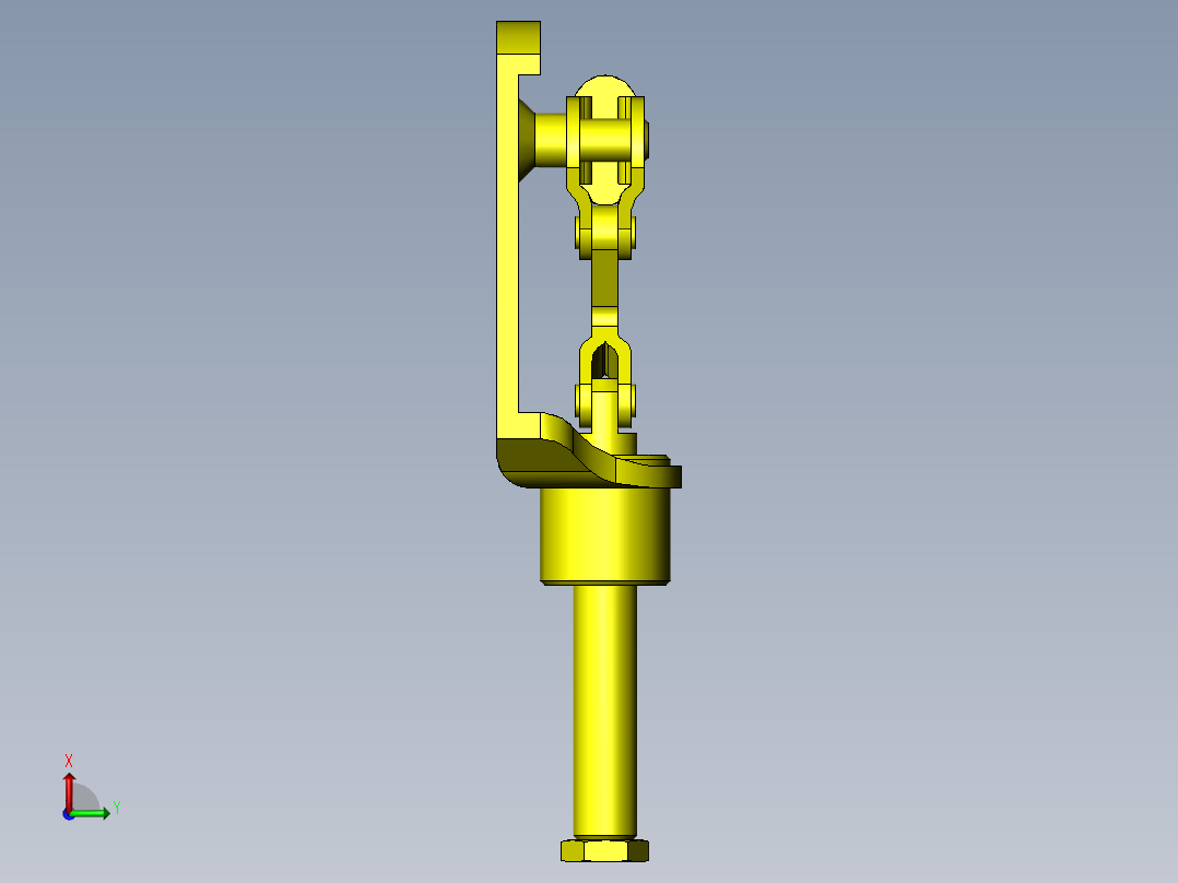 粘接层叠夹具左视图