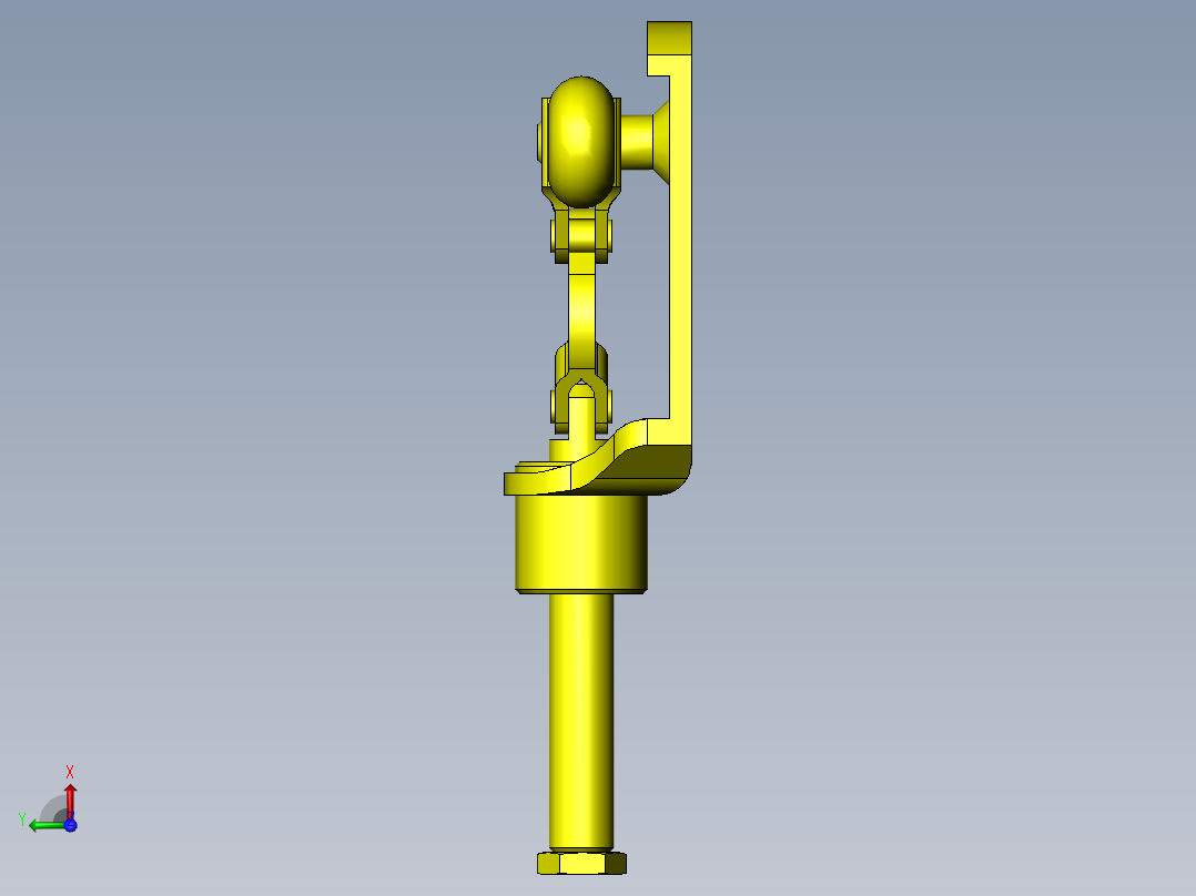粘接层叠夹具右视图