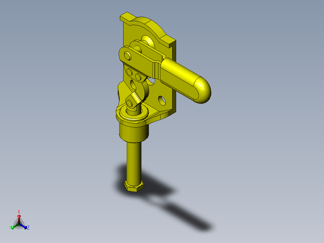 粘接层叠夹具正等轴测图