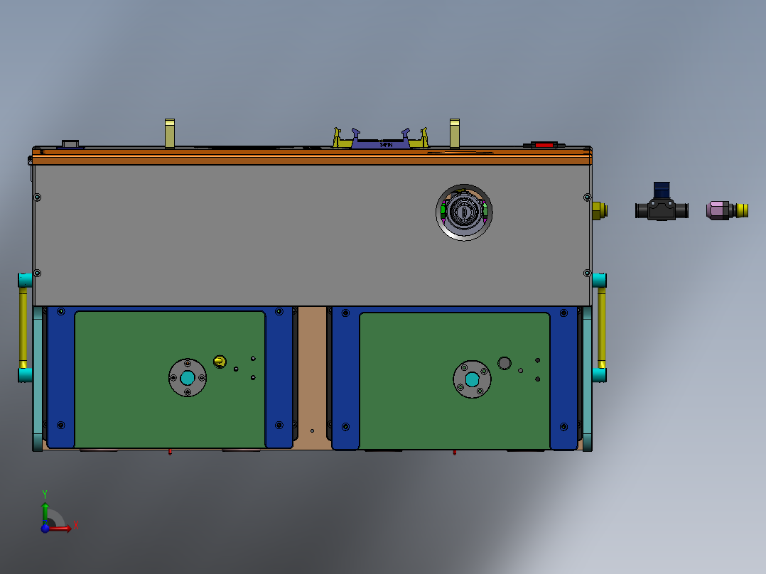 微型针测试治具前视图
