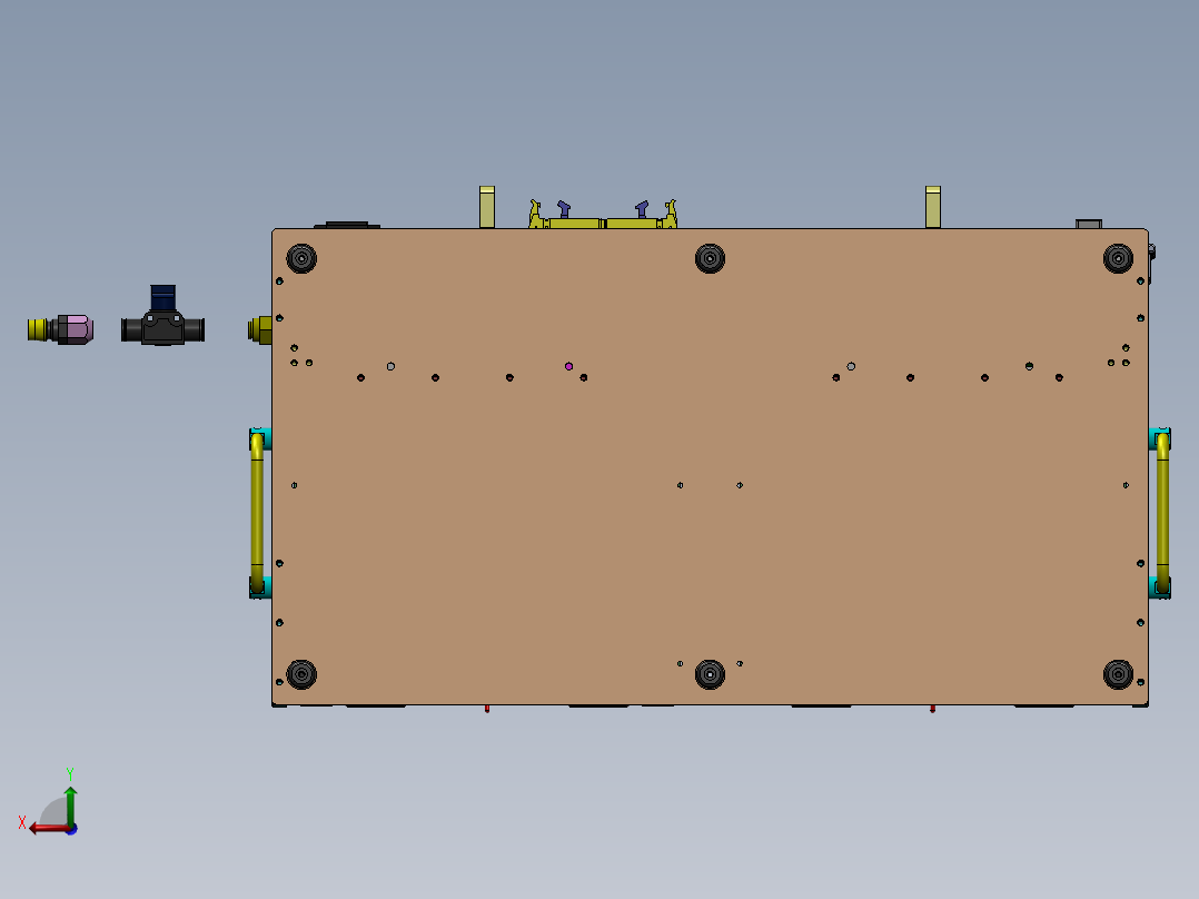 微型针测试治具后视图