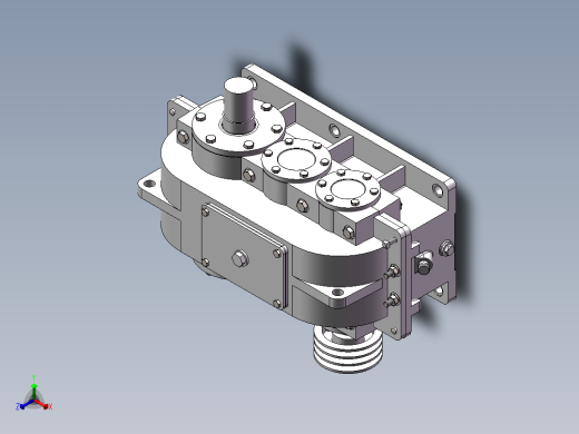 二级减速器含三维模型二维CAD图课程sw2014可编辑正等轴测缩略图