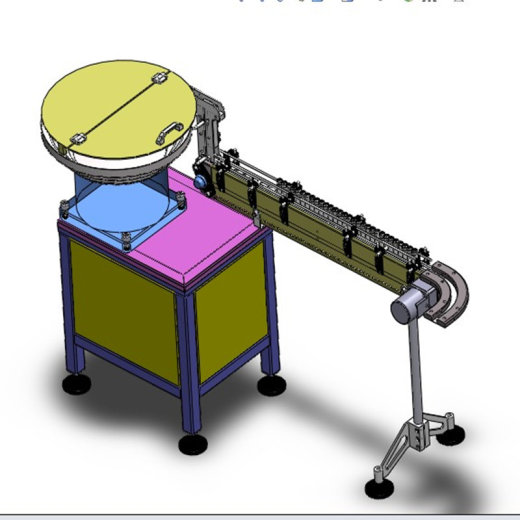 铝罐给料机3D图纸 H821 非标自动化设备3D图纸3D模型缩略图