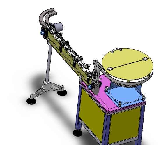 铝罐给料机3D图纸 H821 非标自动化设备3D图纸3D模型