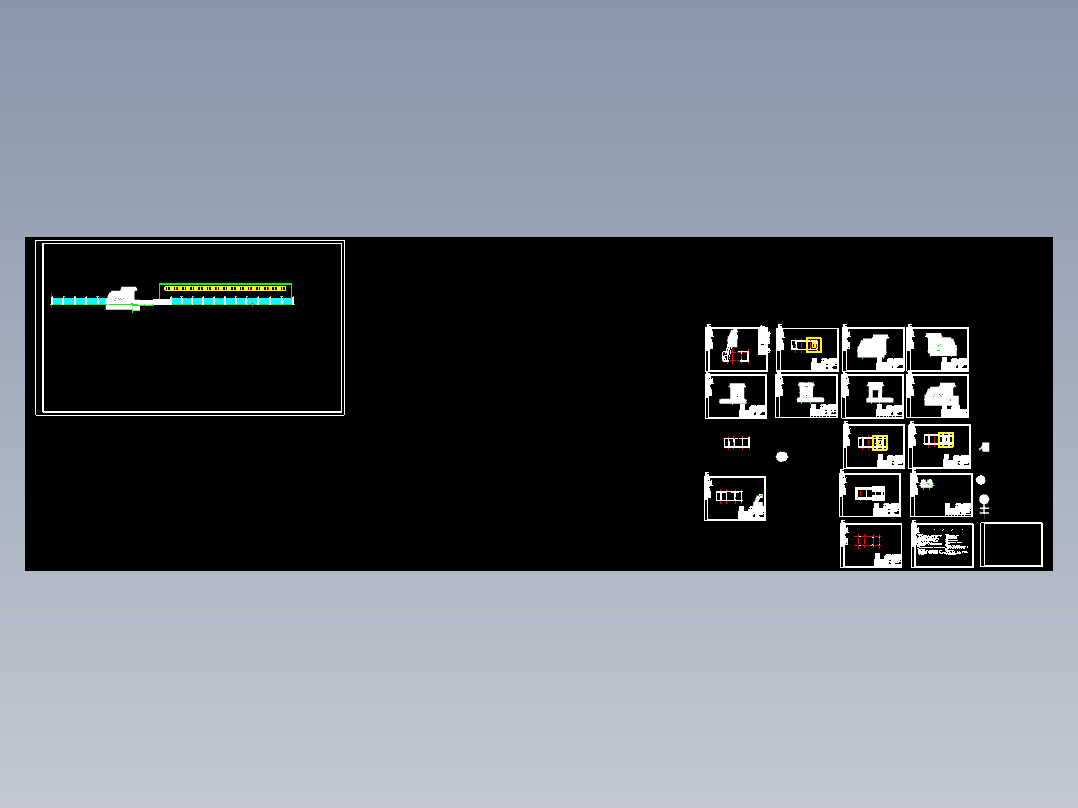 企业工厂大门工业园大门及门卫传达室建筑设计施工CAD图纸图纸