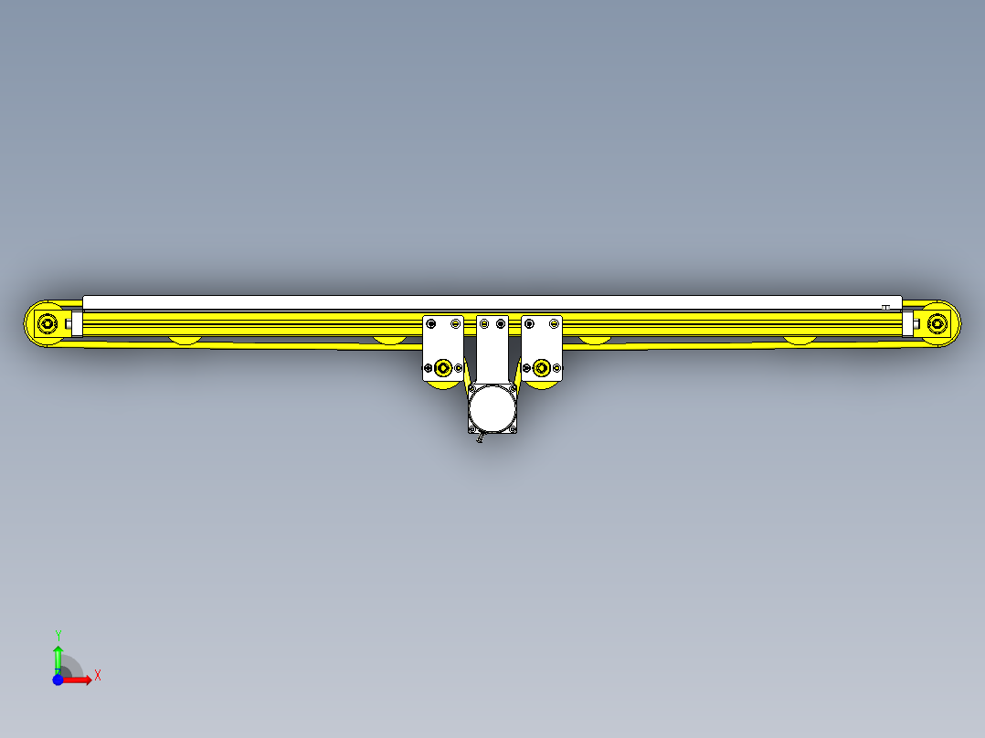 玻璃皮带机前视图