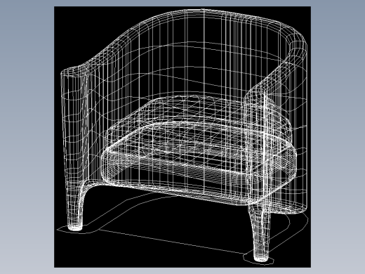 室内家具和灯具等的模型十二-K-S26-1