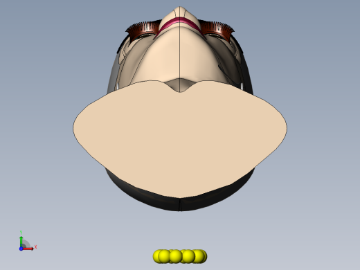 Solidworks美人头模型前视缩略图