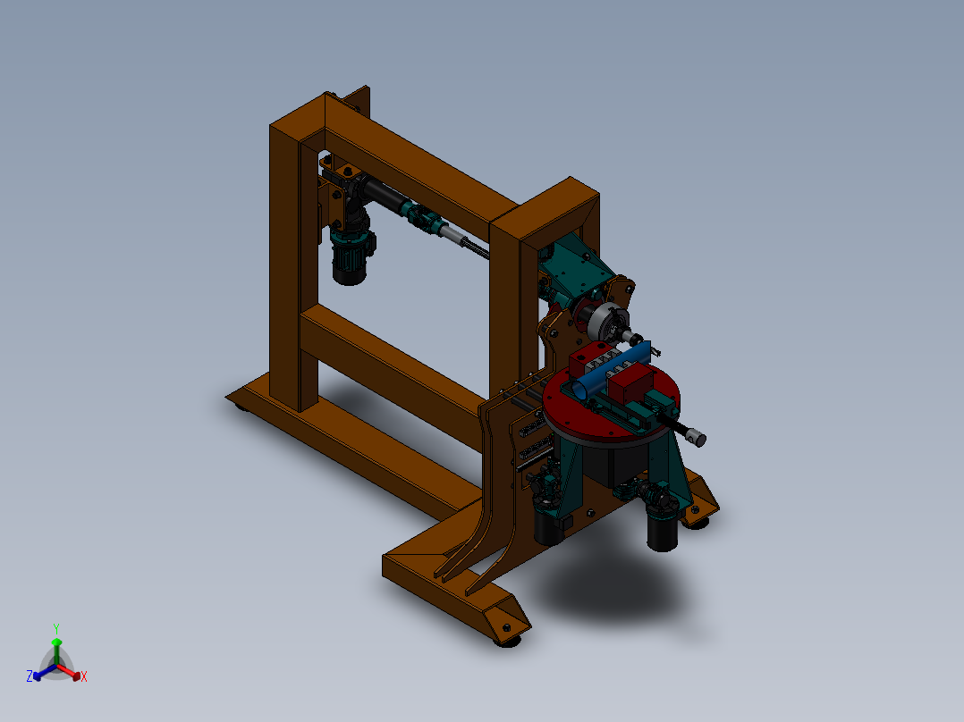 163全自动机床设备正等轴测图