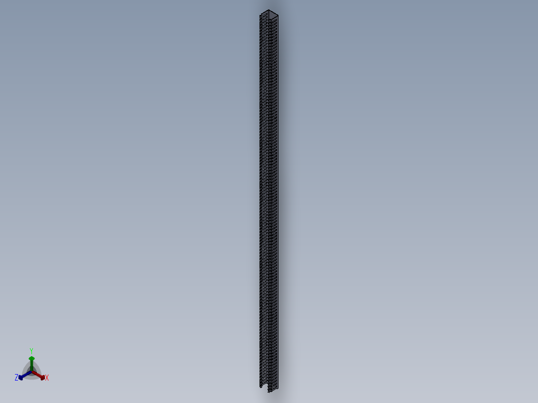 走线槽正等轴测图