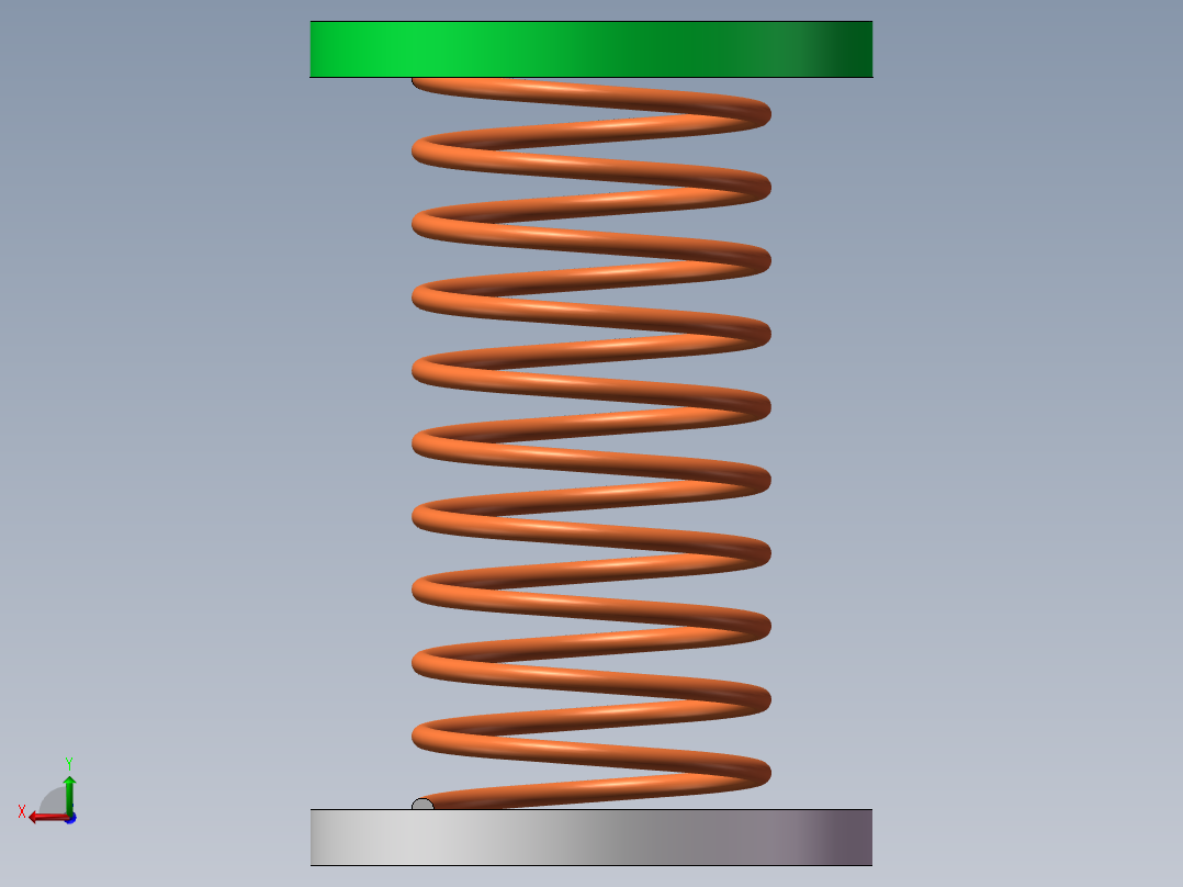 弹簧动画模拟后视图