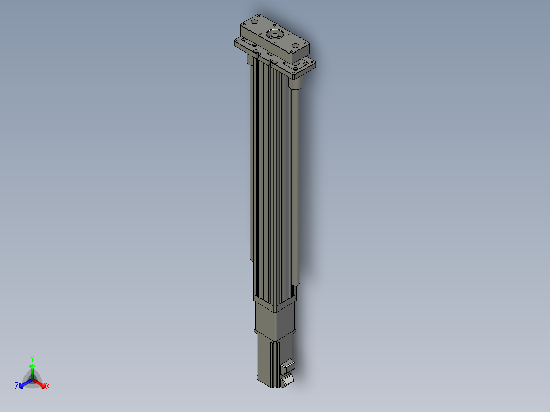 12VZ电动缸-VZ6D-S450-BC主视图