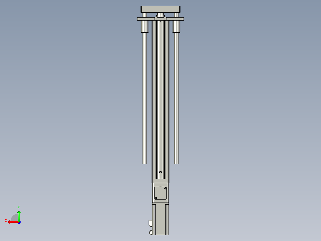 12VZ电动缸-VZ6D-S450-BC后视图