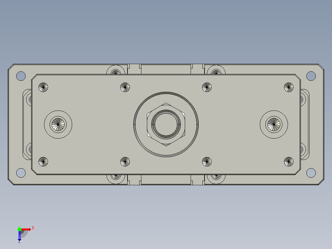 12VZ电动缸-VZ6D-S450-BC俯视图