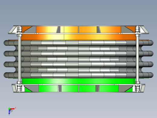 膨胀节伸缩节伸缩缝D=1700 L=1000俯视缩略图