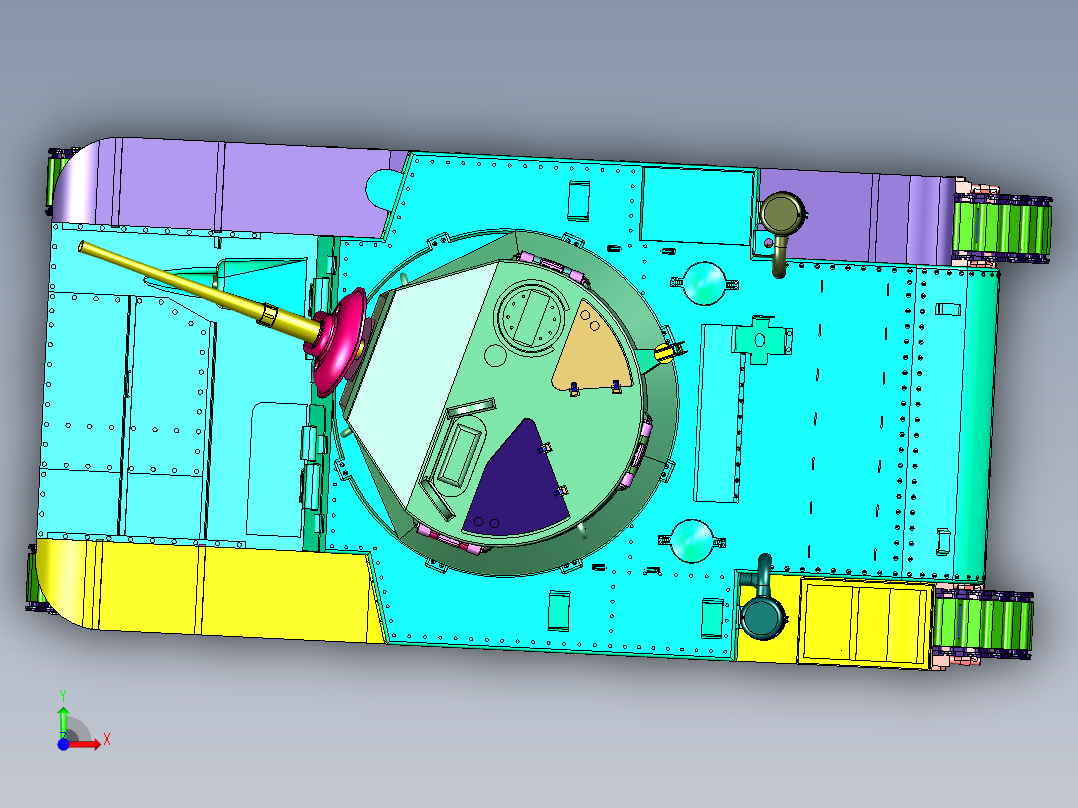 美国轻型坦克M3斯图尔特前视图