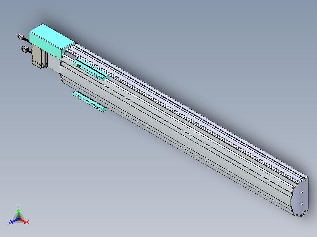 威洛博VBF同步带传动一般环境VBF14-L45-S800-BR-ZP40-C3主视图