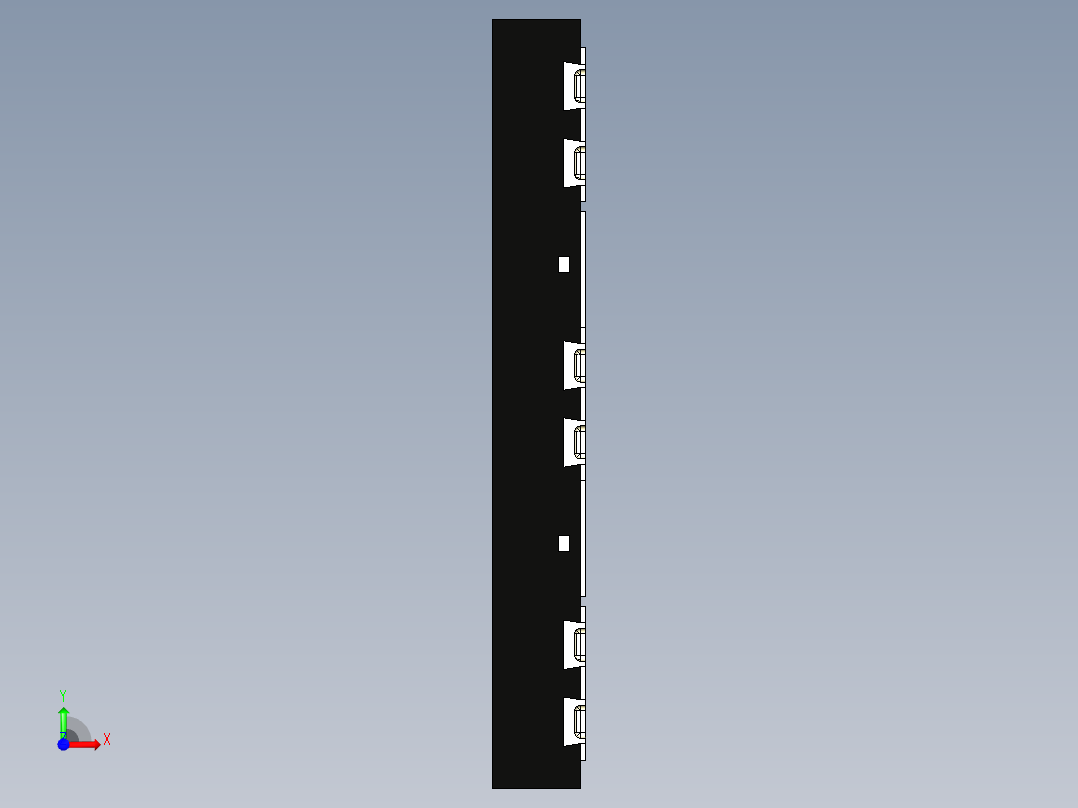 晶体振荡器前视图