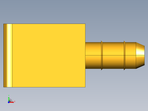工业通用螺蚊管倒齿式工业硬管接头Male Elbow 229-4-2前视缩略图