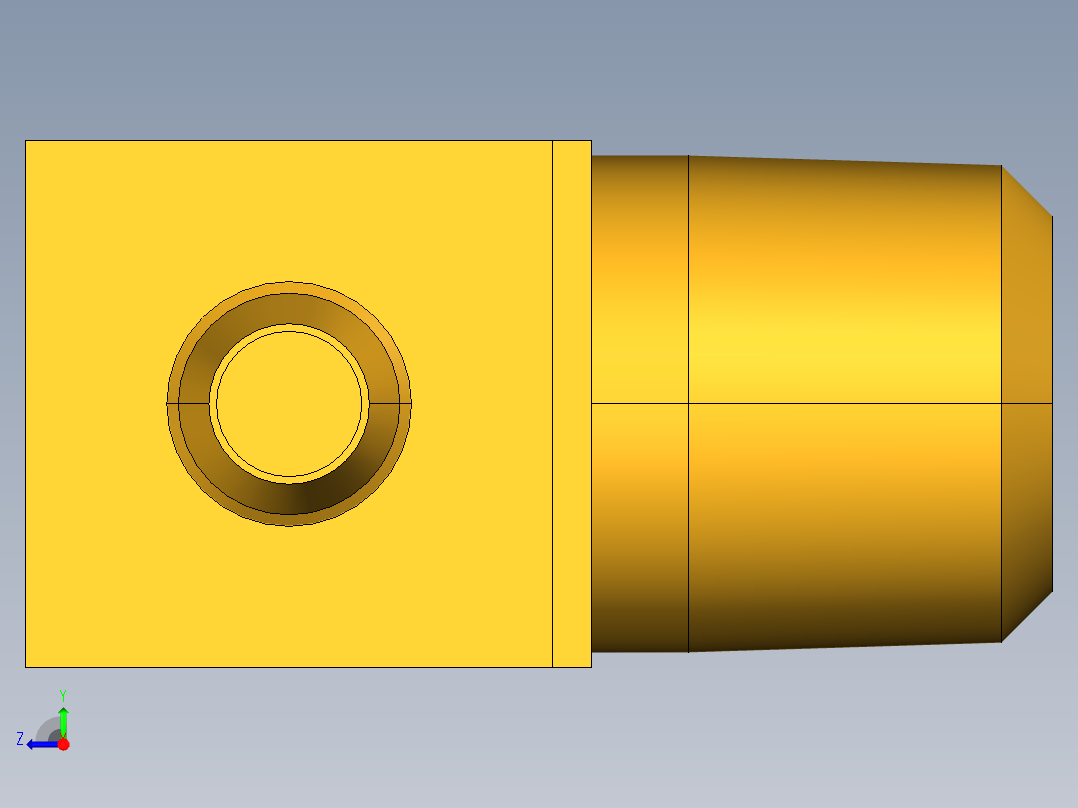 工业通用螺蚊管倒齿式工业硬管接头Male Elbow 229-4-2右视图