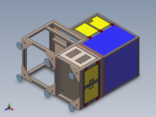 汽车刹车架自动打磨机3D图纸 自动化设备3D图纸设计正等轴测缩略图