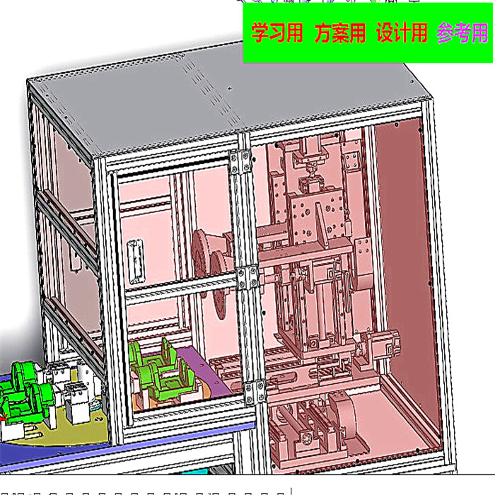 汽车刹车架自动打磨机3D图纸 自动化设备3D图纸设计