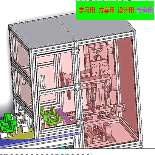 汽车刹车架自动打磨机3D图纸 自动化设备3D图纸设计缩略图