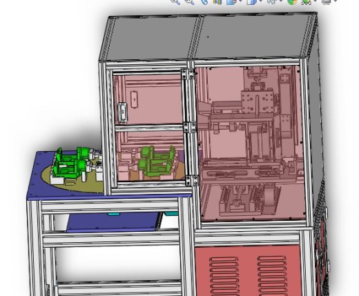 汽车刹车架自动打磨机3D图纸 自动化设备3D图纸设计缩略图