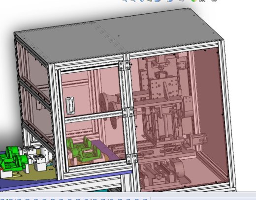 汽车刹车架自动打磨机3D图纸 自动化设备3D图纸设计缩略图