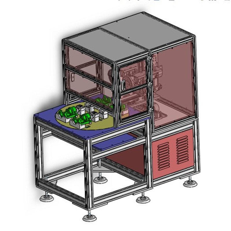 汽车刹车架自动打磨机3D图纸 自动化设备3D图纸设计